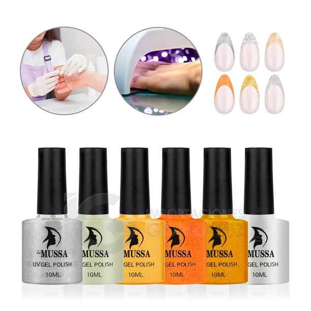 Esmaltes Para Uñas Gelish Semipermanente Mussa x 6 unidades 10 ml