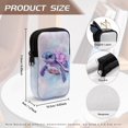 thumbnail image 6 of SEANATIVE Neoprene Eyeglasses Pouch Zipper Glasses Case for Men Women Anti-Scratch Lightweight Eyewear Pouch Travel Sunglasses Pouch Bag with 2 Compartments, Sea Turtle Floral Tie-dye Violet Blue, 6 of 7