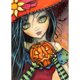 thumbnail image 1 of Cuadros Decorativos 5D DIY Diamond Painting Kits Calabaza Bruja Full Round Drill Art (B3249) Likrtyny embutido en tela, 1 of 9