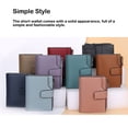 thumbnail image 4 of Baohd Portefeuilles de Mode pour Femmes, Design Court en PU, Porte-Cartes, Sac à Main Multi-Cartes, Style Simple, Grande Capacité, Noir, 4 of 6