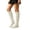 Beige, variant on XFeng Bow Decor Knee High Socks Y2K Slouch Calf Socks for Women