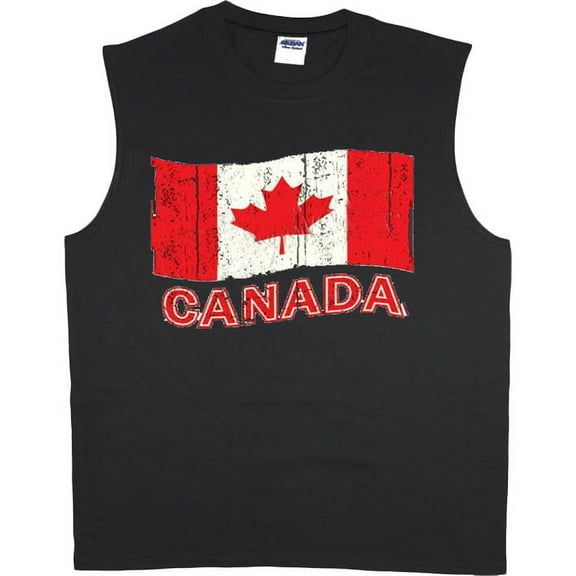 Canada flag t-shirt sleeveless t-shirt muscle tee for men