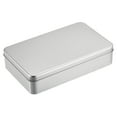 thumbnail image 1 of Metal Estaño Caja, 3uds 7.09 x 4.33 x 1.57 Rectangular Vacío Hojalata Almacenamiento Contenedores con Tapas, Plateado Tono, 1 of 4