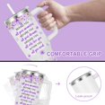 thumbnail image 5 of Women 70th Birthday Tumbler,70 Year Old Women Gifts Ideas-Women Birthday Insulated Tumbler With Handle and Straw (70th), 5 of 6