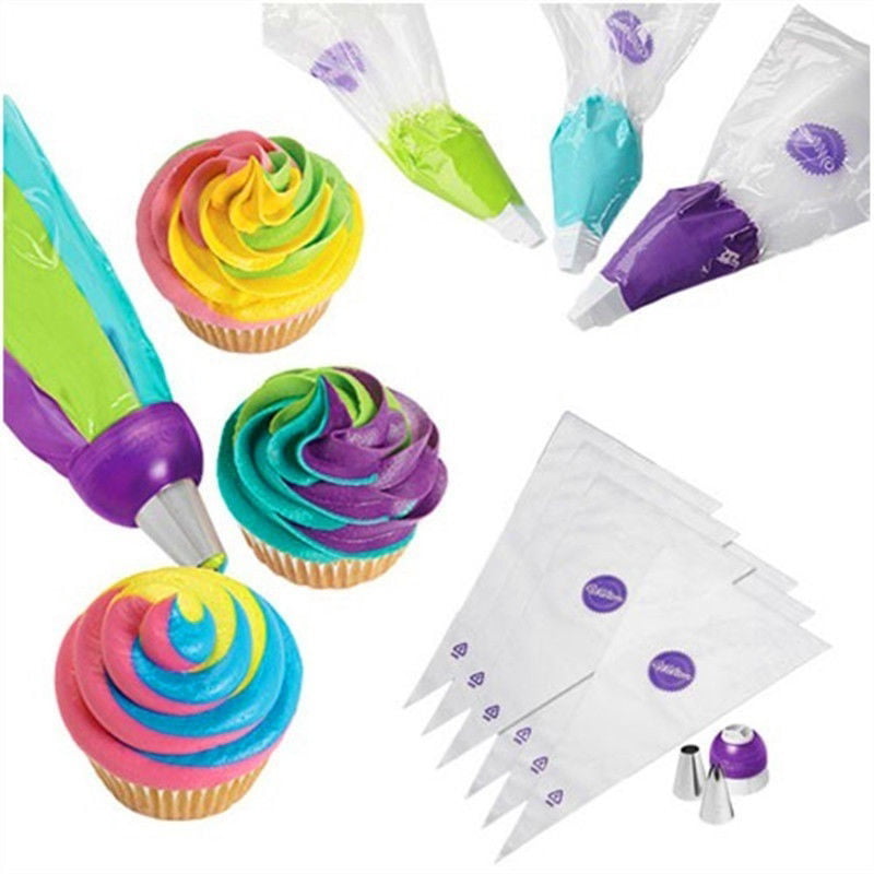 Details about   11pcs Cake Decorating Kits Flower Cream Cake Icing Tips Nozzles Pastry Bags 
