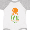 thumbnail image 4 of Inktastic Happy Fall Y'all, Pumpkin, Arrow - Orange Green Boys or Girls Baby Bodysuit, 4 of 5