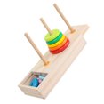 thumbnail image 3 of CIMAXIC Stacking Tower 1 Set Rainbow Stacking Tower Kids Wooden Stacker Useful Toddler Stacking Toy,9.06"X3.74"X1.57", 3 of 5