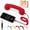 Red, variant on Retro Phone Handset,0.13in/Type-C Wired & USB Mobile Phone Landline Handle Receiver with Microphone & Speaker for for iPhone & Android,Comfortable Calls,Video Conferences,Meetings