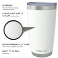 thumbnail image 3 of CHILLOUT LIFE Vaso de acero inoxidable de 20 oz con tapa y caja de regalo CHILLOUT LIFE CHILLOUT LIFE Vaso 20 oz, 3 of 8