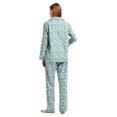 thumbnail image 4 of GLOBAL Womens Flannel Cotton Pajama Set Long PJs Flannel Loungewear Sleepwear,Size S-3XL, 4 of 5
