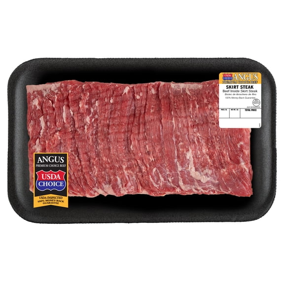 Beef Choice Angus Skirt Steak, 0.89 - 1.86 lb Tray