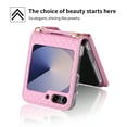thumbnail image 3 of Allytechgroup Galaxy Z Flip 5 Case Wallet, Shockproof Phone Case with Zipper Pocket and Detachable Crossbody Shoulder Strap Protective Case Cover for Samsung Galaxy Z Flip 5, Pink, 3 of 10