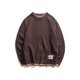 thumbnail image 5 of Suéter de cuello redondo de color sólido para hombre de otoño, suéter juvenil para hombre, estilo versátil, 5 of 5
