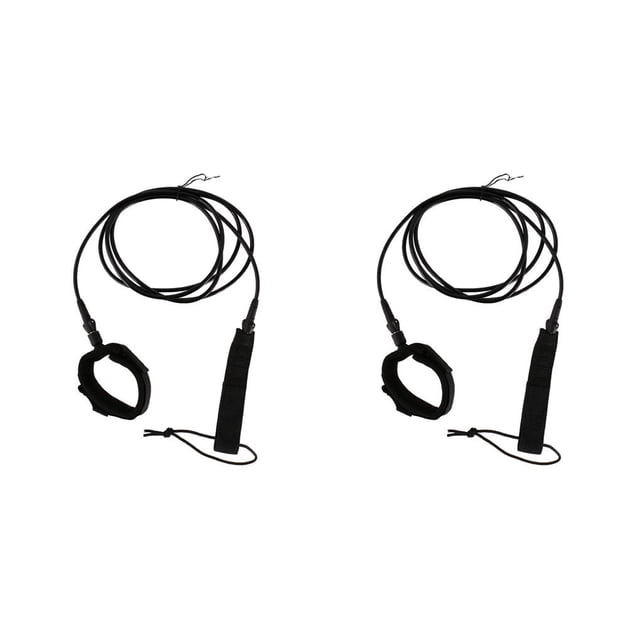 Correa Universal de PU Fixate Yuarrent cuerda de surf acero Negro 5 pulgadas 2Conjunto