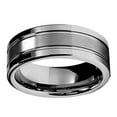 thumbnail image 3 of Metal Masters 8mm High-Polish Matte Finish Mens Tungsten Ring Wedding Band, 3 of 8