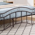 thumbnail image 6 of Noble House Yarel Contemporary Iron Queen Bed Frame, Hammered Copper, 6 of 11