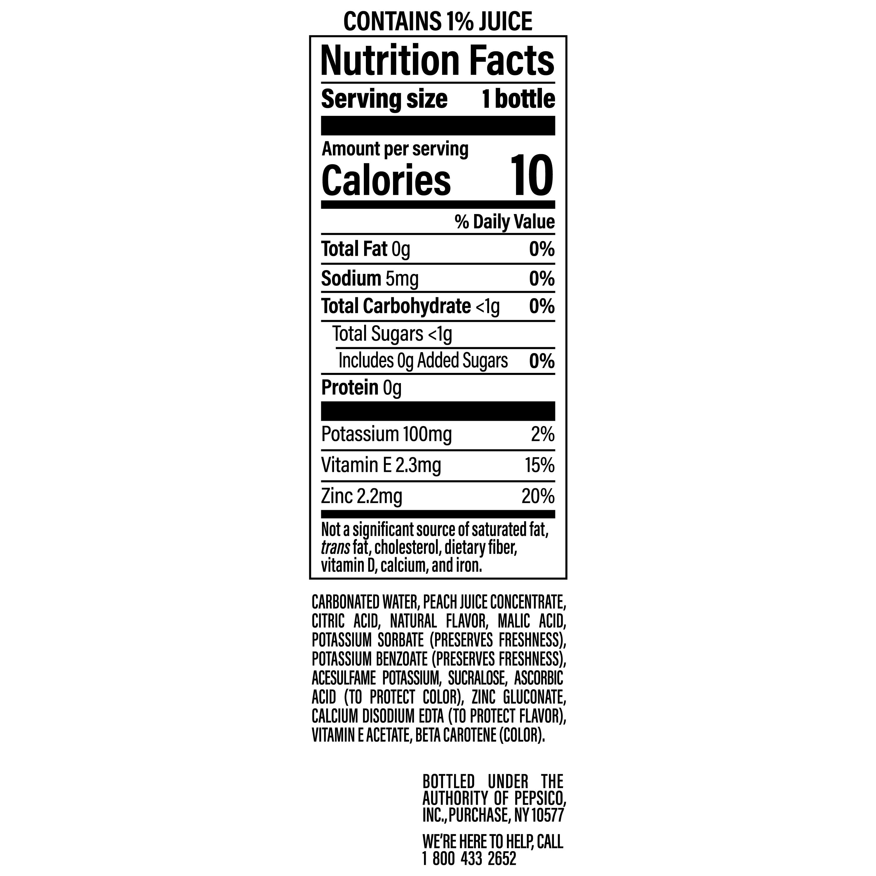 Bubly Burst Sparkling Water Peach Mango 16.9 Fl Oz