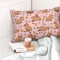 thumbnail image 2 of Capybaras Pillow cases pillow covers Standard Size pillow case pillow protector, Soft ,with Zipper pillowcase 20"x30", 2 of 6