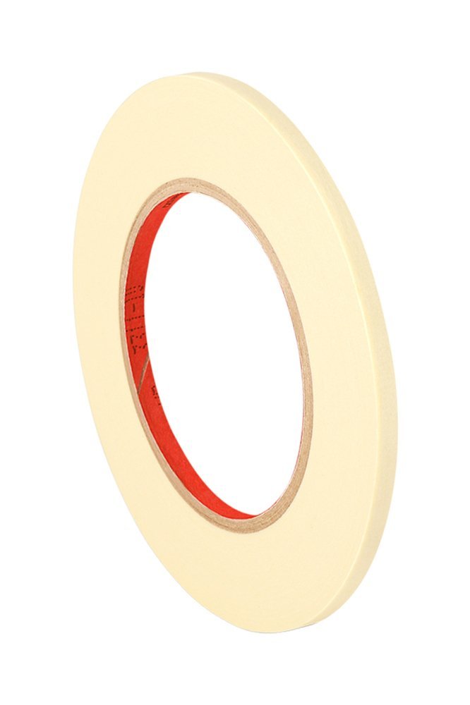 Crepe Paper Backing Painters Tape Roll x 180 ft Rubber Adhesive Tan 3M 2364 Performance Masking Tape 0.125 in