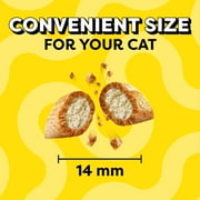 Temptations Jumbo Stuff Savory Salmon Flavor Crunchy And Soft Treats For Cats, 14 Oz Tub