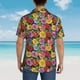 thumbnail image 4 of Fotbe Daisies Flowers Camisa Hawaiana para Hombre Unisex – Camisa Casual de Verano con Botones de Manga Corta de Algodón y Lino,Small, 4 of 7