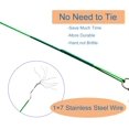thumbnail image 4 of czcpp-50pcs Stainless Steel Wire Leaders Nylon-Coated Fishing Line Wire Leaders Rigging with Swivels Snap Kit Connect Tackle Lure Rig or Hooks 5.9inch/7.9inch/9.8inch/11.81inch, 4 of 4