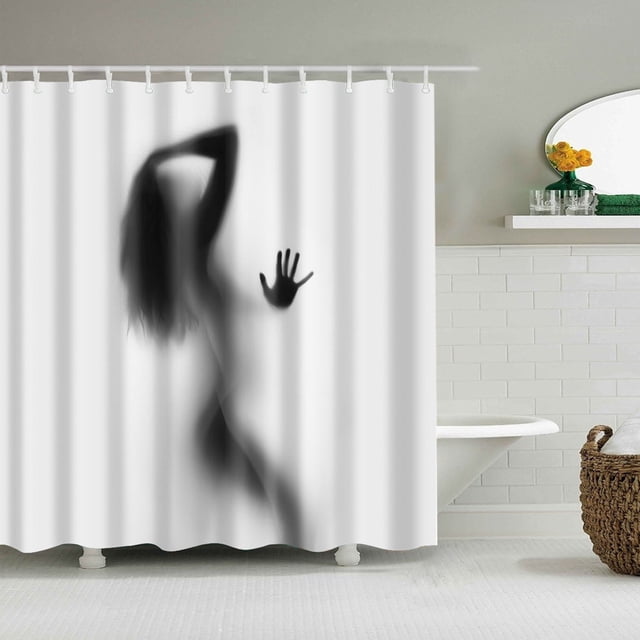 EGNMCR Rideaux, Rideaux pour Chambre Motifs Variés Douche Rideau de Douche Salle de Bain Rideau de Douche Impression Numérique Rideau de Douche en Polyester Rideau de Douche