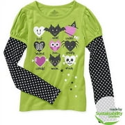 Seasonal Halloween - Girls' Mock Layer Hangdown T