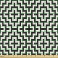 thumbnail image 2 of Ambesonne Abstract Fabric by the Yard Upholstery, Azulejo Mosaic Composition, 10 Yards, Black Off White, 2 of 5