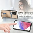 thumbnail image 4 of Allytechgroup Galaxy A53 5G Wallet Case with Card Holder, Hybrid TPU Back Cover Kickstand Bumper Anti-Scratch Slim Case Cover for Samsung Galaxy A53 5G, Khaki, 4 of 8