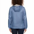 thumbnail image 2 of Calvin Klein Women's Full Zip Windbreaker Hooded Jacket, Bluestone XS, 2 of 4