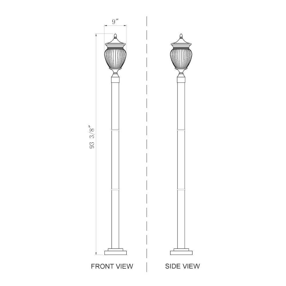 Z-Lite 3 Light Outdoor Post Mounted Fixture