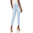 thumbnail image 2 of V.I.P. JEANS Women's Fray Hem Skinny Distressed Ripped Juniors Plus, Faded Blue Wash, 9, 2 of 2