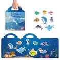 thumbnail image 6 of Reusable Sticker Books for Kids 2-4, Preschool Learning Activities Quiet Busy Book for Toddler Travel Toys Sticker Book Educational Gifts, Durable and Non Adhesive - Ocean Stickers, 6 of 12