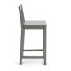 thumbnail image 5 of Taburete de bar Amazon Basics de madera con respaldo gris, juego de 2, 5 of 7