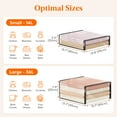 thumbnail image 3 of Lifewit 6 Pack 14L Clear Clothes Storage Bags with Zipper, Plastic Sweater Storage, Vinyl Foldable Blanket Containers Organizers, Moving Bag for Bed Sheet, Clothing, 15.7 x 13.8 x 3.9 Inch, 3 of 6