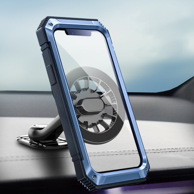 Soporte Para Teléfono Soporte magnético para teléfono de coche Soporte de caja de anillo giratorio 360 para iPhone 14 13 12 Sywqhk Para estrenar