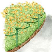 Semi-Circular Plant Support Ring Cage Garden Iron Plant Border Support Wire Hoop 2 Pcs;Semi-Circular Plant Support Ring Garden Iron Plant Border Wire Hoop 2 Pcs