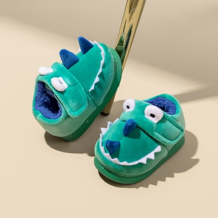 

TOWED22 Baby First Walking Shoes Fashion Autumn And Winter Cute Boys And Girls Slippers Flat Soft And Comfortable Cartoon Light Blue