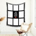 thumbnail image 5 of Sublimation Blanks Throw Blanket for Dad with 1/9/15/20 Printable Panels,Super Soft 330GSM Flannel Plush Sublimation Custom Personalised Photo Blanket (Best Dad Ever 8 Panels, 50'' x 40''), 5 of 6