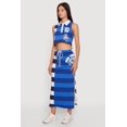 thumbnail image 2 of Women's Striped New York Graphic Snap Button Detail Skirt, 2 of 4