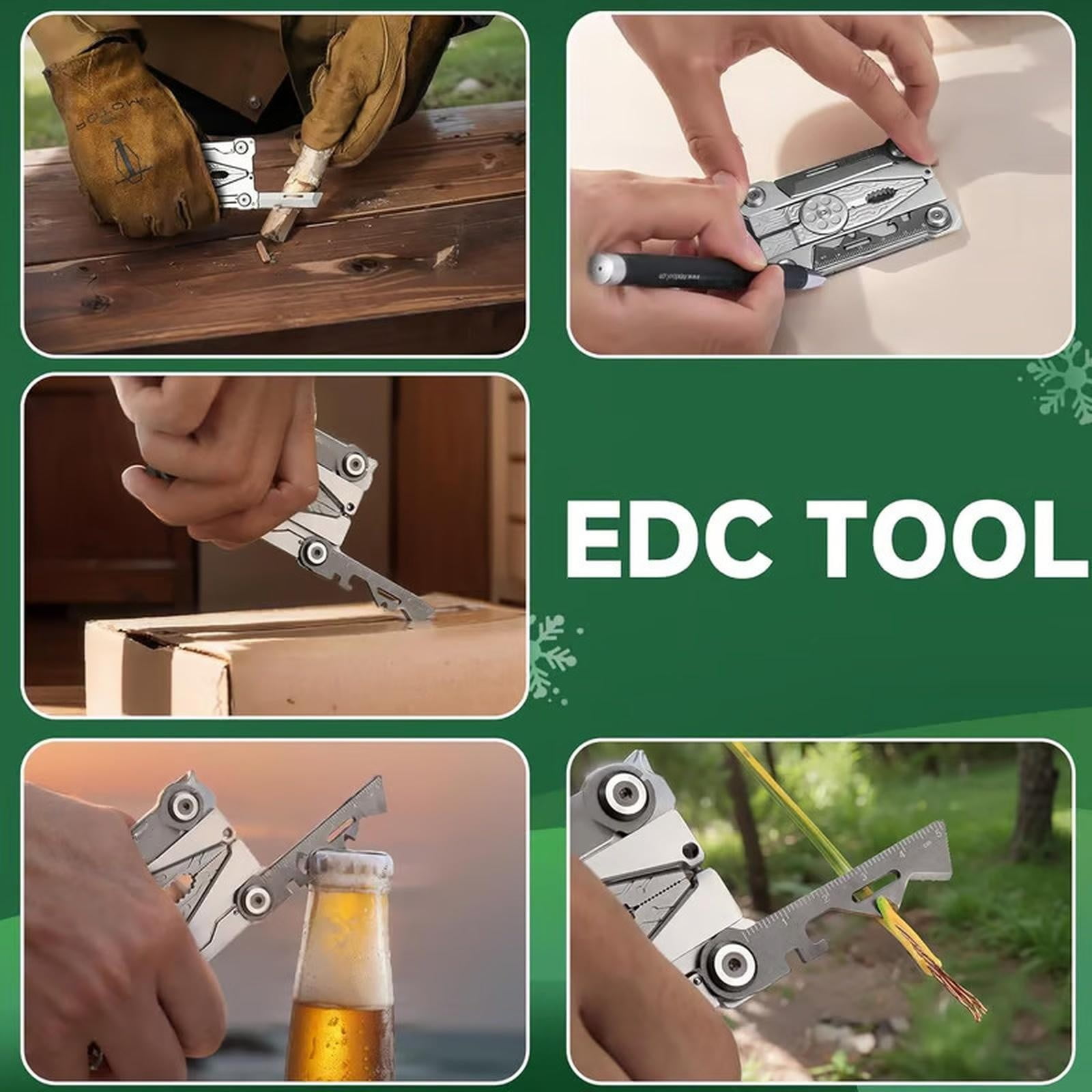 Multifunctional Foldable 14-in-1 Portable Tool Set – 14-in-1 Pliers Multi-Tool for Home Repair, Outdoor Camping & Emergency, Compact 3.35” Folded Size, Durable Metal Construction