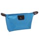 thumbnail image 5 of Bolsa de cosméticos portátil de nailon, bolsa de maquillaje, neceser, monedero Azul claro, 5 of 9
