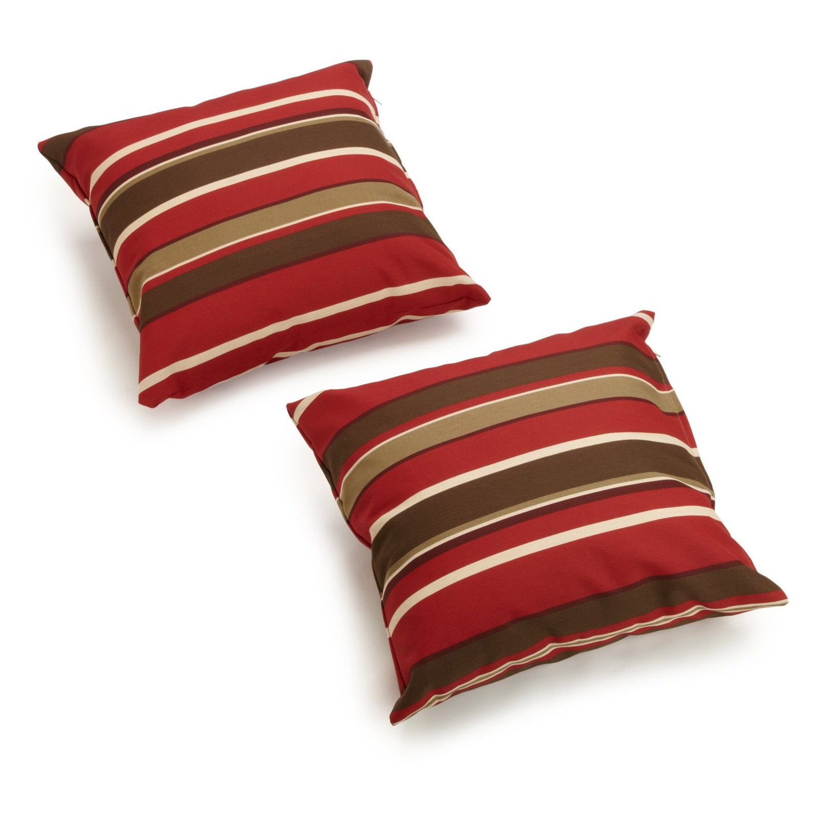 Blazing Needles 18 x 18 in. Patterned Outdoor Throw Pillows Set of 2