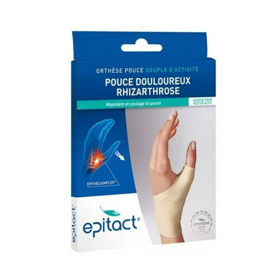 Epitact Epithelium Flex Thumb Brace Flexible Orthosis for Painful Thumb size Large Right Hand