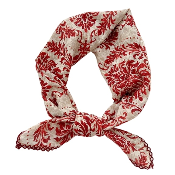 TELOLY Large Cotton Bandana Headband, Head Wrap, Protective Coverage hair bandanas for women, Hair Neck Scarf for Women 28 x 28 inch