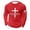 Rouge, variante sur Migroa T-Shirt à Manches Longues Imprimé pour Hommes Style Ski - Tissu Tricoté Thermique, Design Sports d'Hiver - Parfait pour les Vacances de Ski, Planche à Neige, Vacances d'Hiver, Sports par Temps Froid