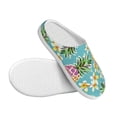 thumbnail image 3 of Lsque Cute Pineapples Pattern Womens Comfort Cotton on Scuff With Memory Foam and Anti-skid Sole Slipper-46/47, 3 of 7