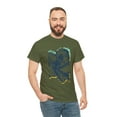 thumbnail image 6 of Engraved Flower Unisex Heavy Cotton Tee, 6 of 12
