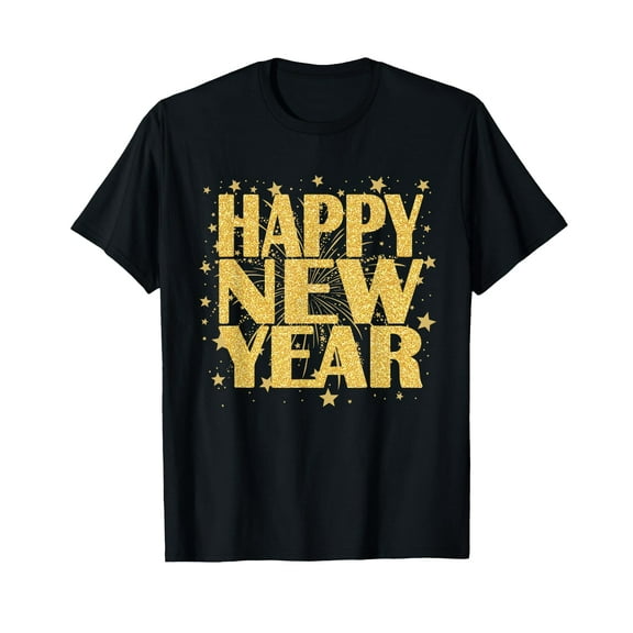 Happy New Year 2025 New Years Eve Party Countdown Fireworks T-Shirt